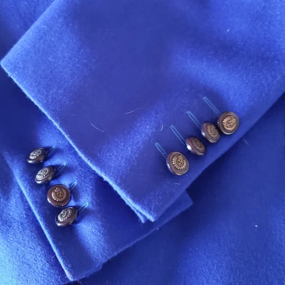 Men's Blue Blazer by Zanetti - Picture 9 of 16